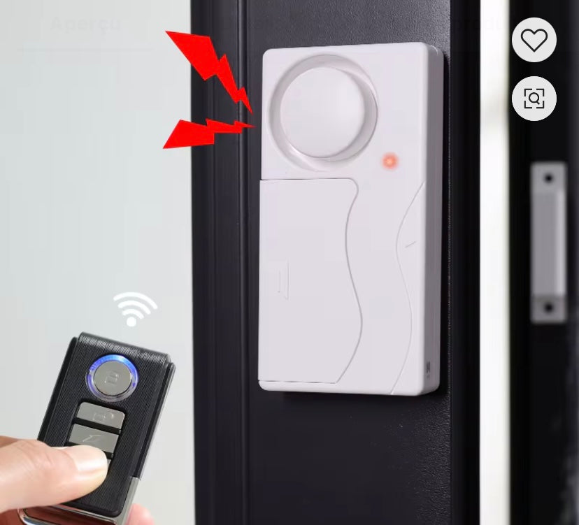 Alarme sans fil avec télécommande